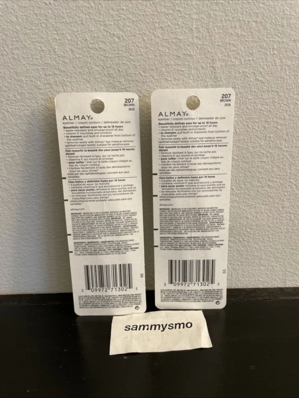 Almay Eyeliner Pencil # 207 Brown, x2 Discontinued See Description